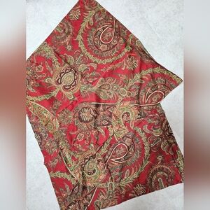 2 Pottery Barn Pillow Covers Cotton Euro Shams Caroline Paisley Paprika 29 X 29